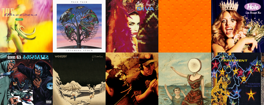 My favorite albums of the 1990s.